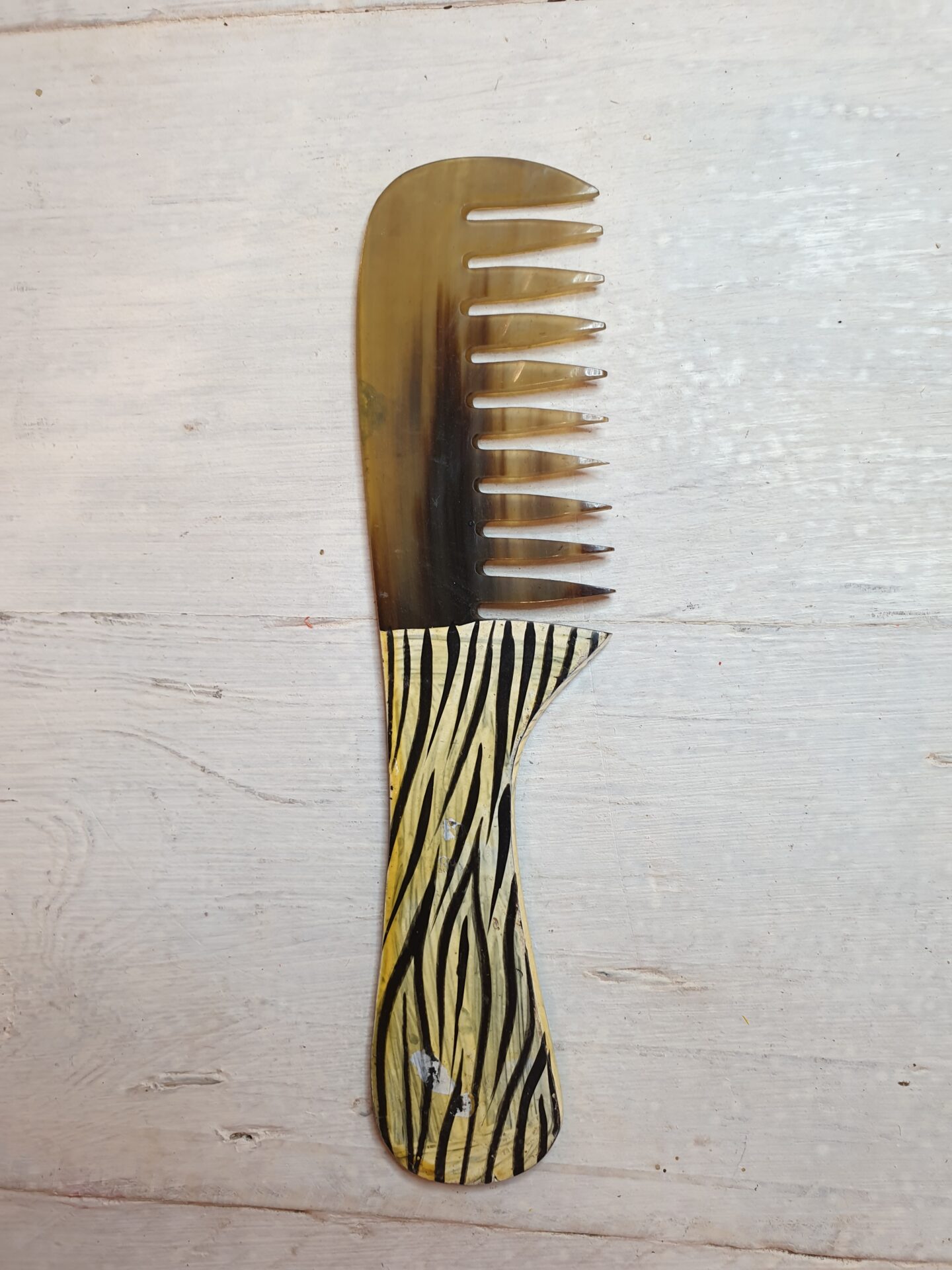 20210524_135202 Afro Pick Cow Horn Comb