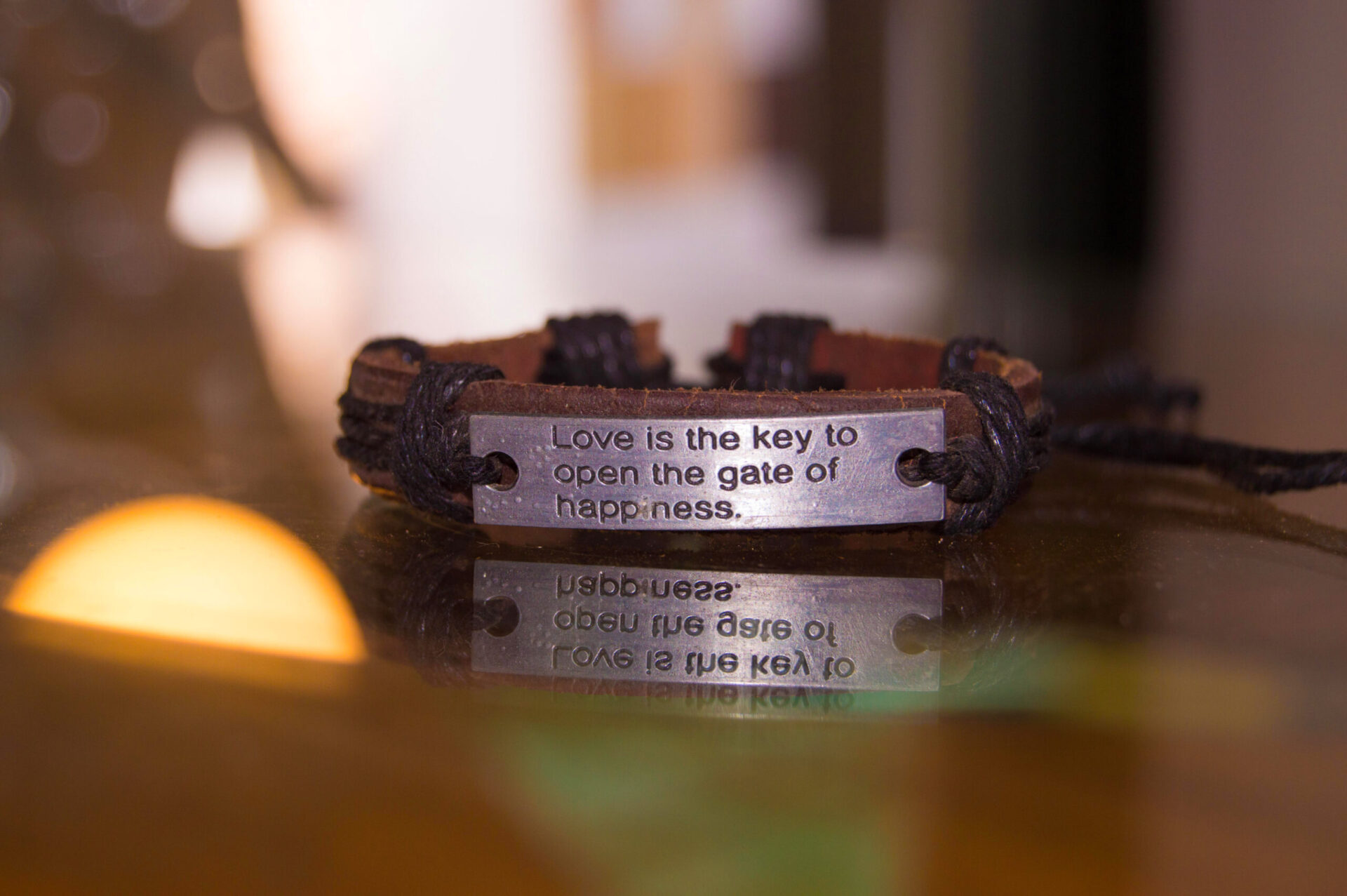 Love Leather strap bracelet Leather strap bracelet