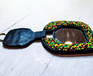 Beaded Hand Mirror