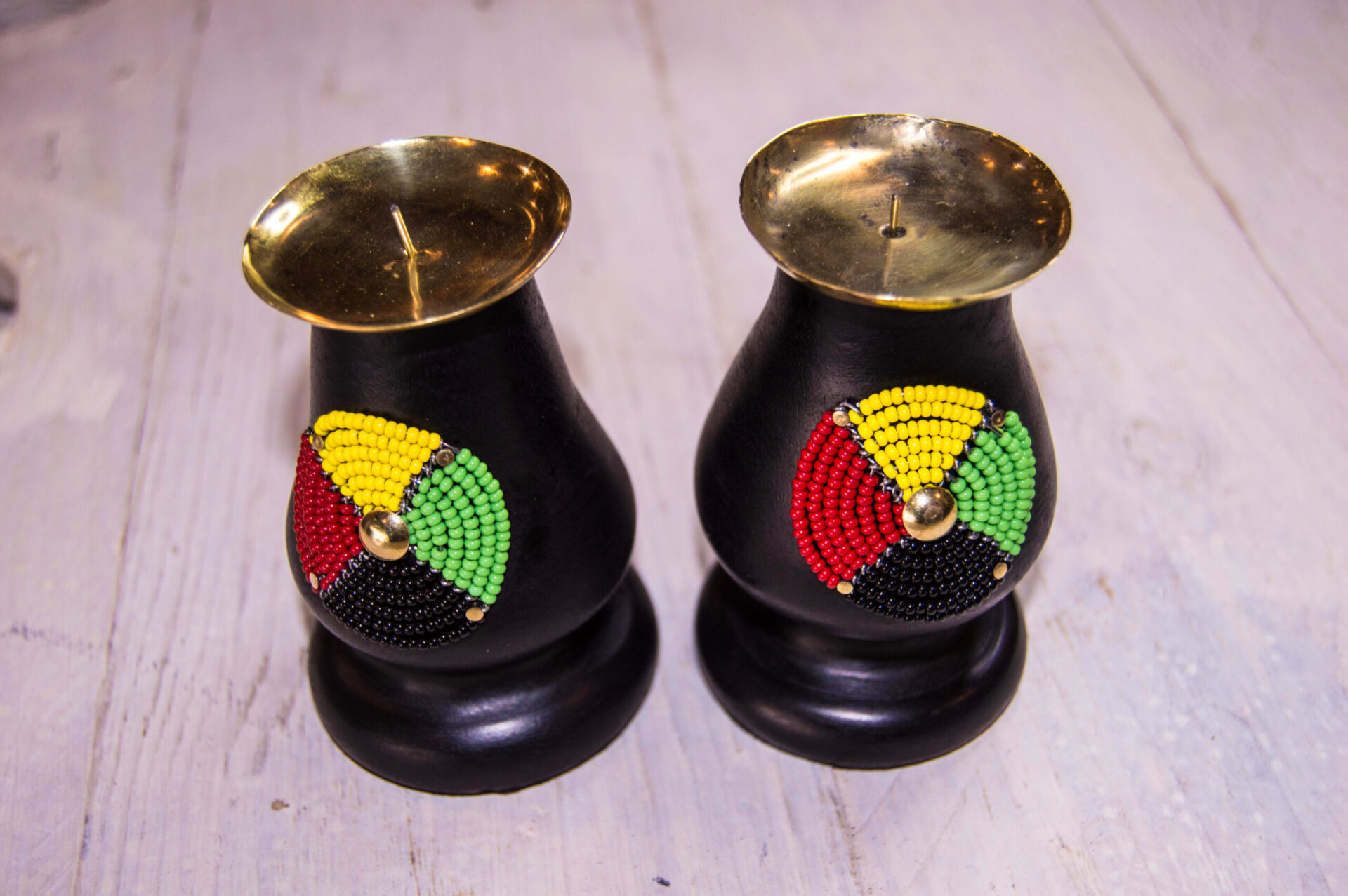 Beaded Candle Holder