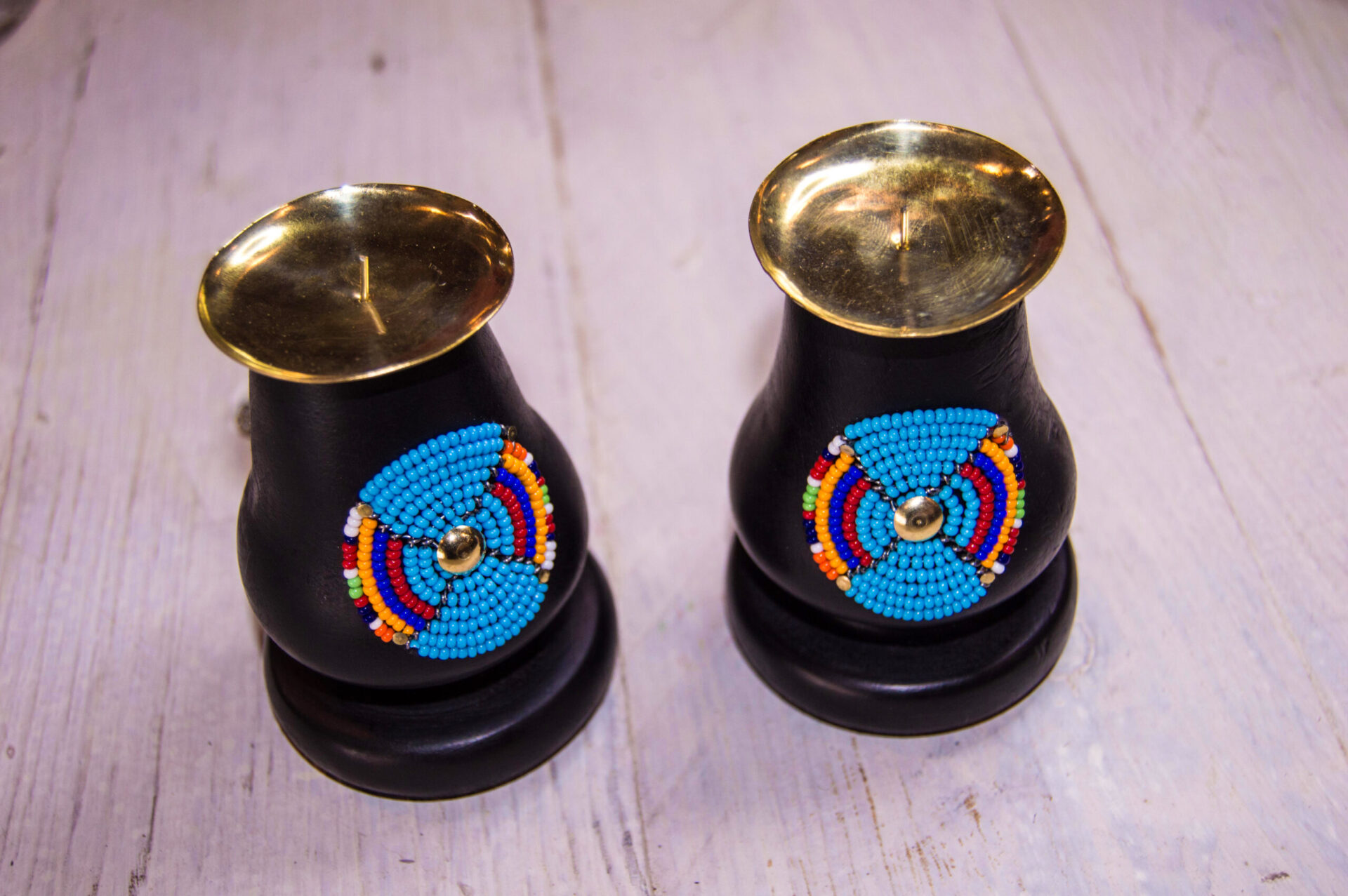 Beaded Candle Holder