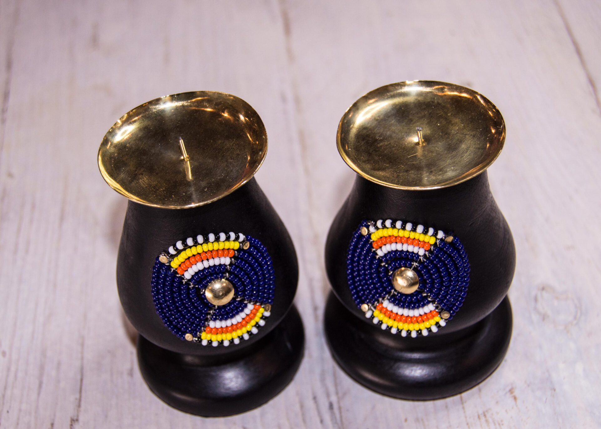 Beaded Candle Holder