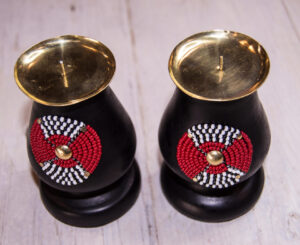 Beaded Candle Holder
