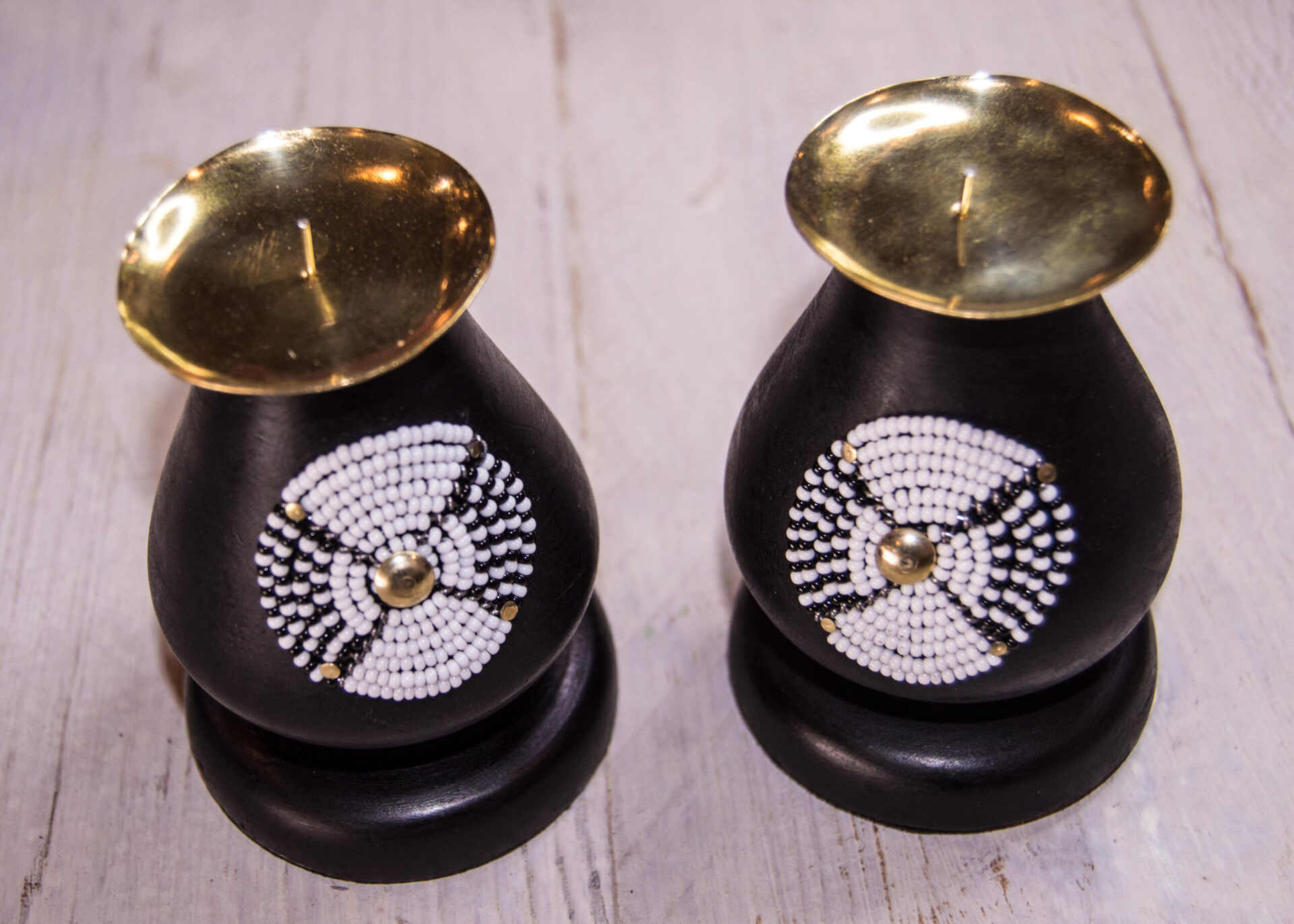 Beaded Candle Holder