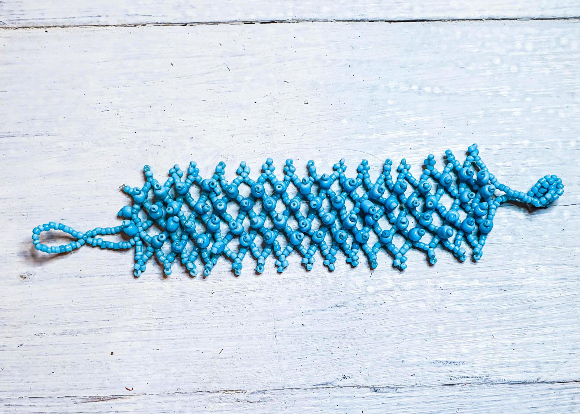 Light-blue African Beaded Bracelet African Beaded Bracelet